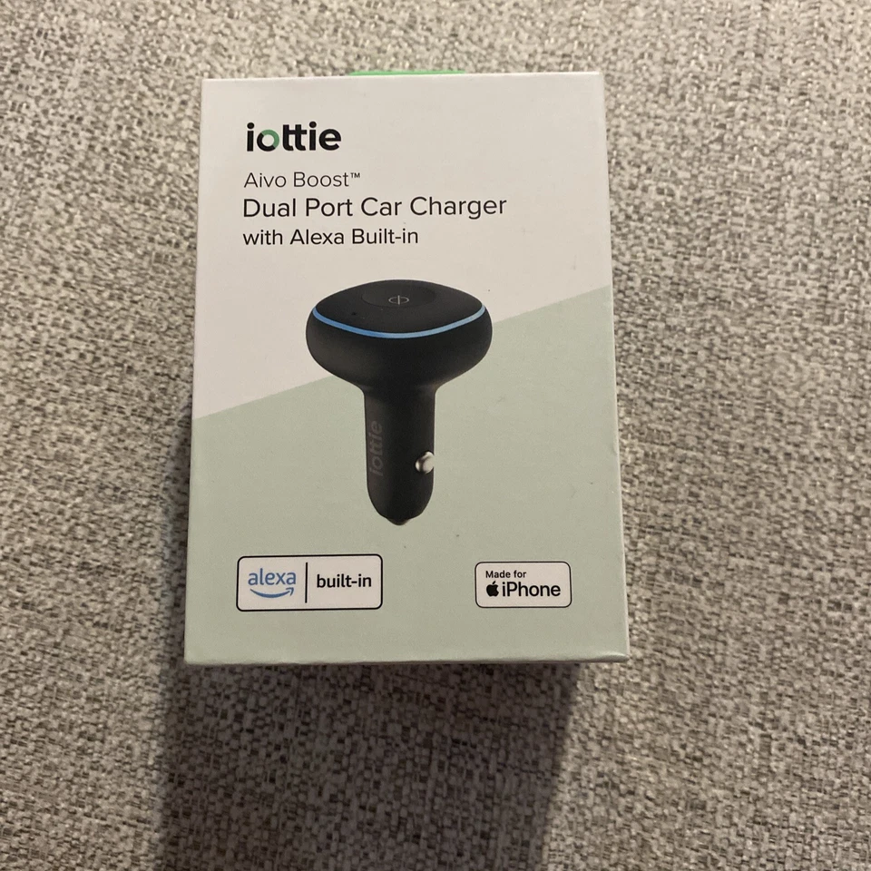 iOttie Aivo Boost Dual Port USB-A/USB-C Car Charger with Alexa Built-in - Image 1 of 2