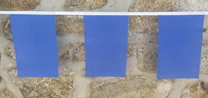 Plain Blue Flag Bunting - 6m With 20 Flags - Picture 1 of 3