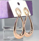 9ct Rose Gold Filled Lady Dangle 52mm  Earring Birthday Xmas Jewellery Q/6517g