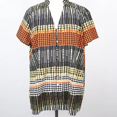 Blusa Top Millenium Mujer 1X Lunares Lunares Botones Foto 1 de 4