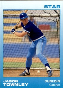 1988 Dunedin Blue Jays Star #17 Jason Townley Pensacola Florida FL Baseball Card