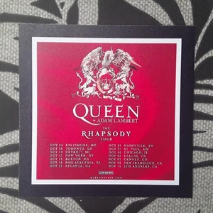 QUEEN 2023 Rhapsody Tour Promo Magnet - Picture 1 of 2