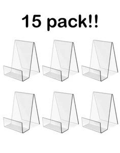 Display Stand Clear Acrylic Easel Holder Stand 15 pieces - Picture 1 of 5