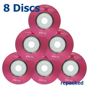 Ritek Mini CD-R 24x 8cm 210 MB Blank CD Ritek Recordable Discs 210MB - 8 Discs - Afbeelding 1 van 1