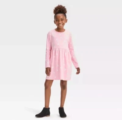 Vestido Tejido Niñas Cat & Jack HALLOWEEN Fantasmas Talla Grande (10-12) Rosa Nuevo con Etiquetas Foto 1 de 4