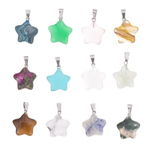 12 Pcs Pentagram Pendant Mixed Jewellery Pendants Jewelry Making DIY - Imagen 1 de 12