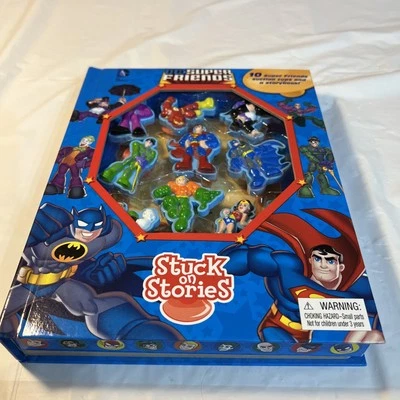 Comics DC Super Friends Stuck On Stories 10 Characters Storybook Batman Superman Foto 1 de 4
