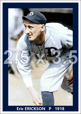 Eric Erickson - 1918 Detroit Tigers - choose a style - colorized print - Image 1 of 3