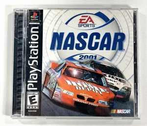 NASCAR 2001 Sony PlayStation Black Label EA Sports Complete with Manual Tested - Picture 1 of 9