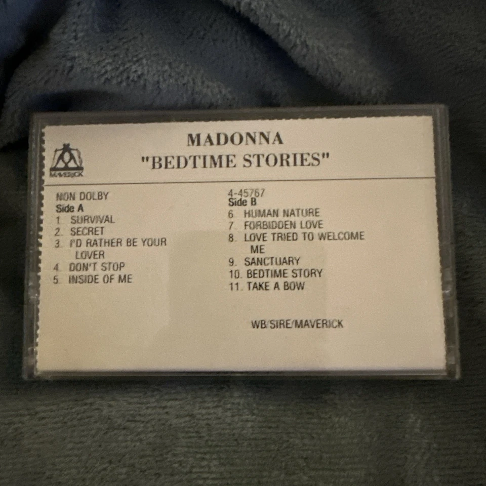 MADONNA BEDTIME STORIES PROMO 1994 ACETATE CASSETTE TAPE - Very Rare! Foto 1 de 4