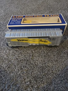 K-Line K-6436 O Gauge Western Pacific Yellow Feather Route Boxcar #6436100 New! - Picture 1 of 11