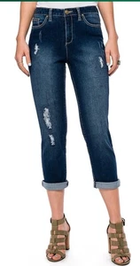Skye's the Limit Jeans Damen Übergröße 10 Distressed Boyfriend Jeans - Bild 1 von 3