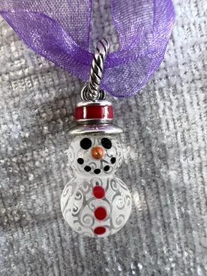 Adorable MUÑECO DE NIEVE BRIGHTON Holiday colgante encanto ¡NUEVO SIN ETIQUETAS con bolsa Brighton! Foto 1 de 4