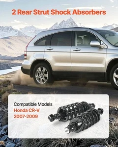 Rear Shock Absorber Strut Assembly 2Pcs Fit 2007-2009 Honda CR-V Models - Picture 1 of 10