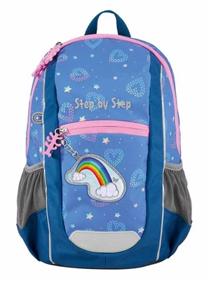 Step by Step Kiga Maxi Backpack Rucksack Rucksack Rainbow Lui blau Neu - Bild 1 von 4