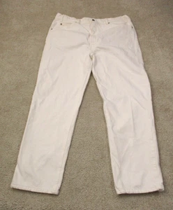 Vintage Levis 505 Straight White Jeans Herren 38 x 30 Denim Orange Tab 90s - Bild 1 von 17