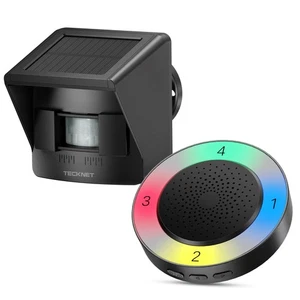 Solar Wireless Driveway Alarm with 2600FT Long Range & 36 Melodies & 5 Volume... - Picture 1 of 7