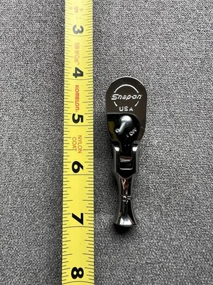 🇺🇸Snap On FKCF72 3/8" Drive Dual 80 Tech Stubby Flex-Head Ratchet🇺🇸 Foto 1 de 4