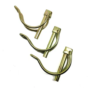 (Box of 25) Pipe Linch Pin 1/4" x 1-9/16" approx(6mm x 40mm) Retaining Clips HH - Picture 1 of 2
