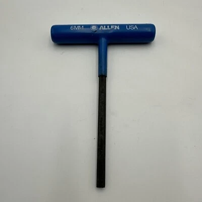 Vintage Allen T-Handle Allen Wrench 6mm Blue Handle - Image 1 of 4