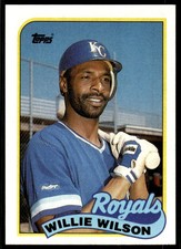 1989 Topps Willie Wilson Kansas City Royals #168