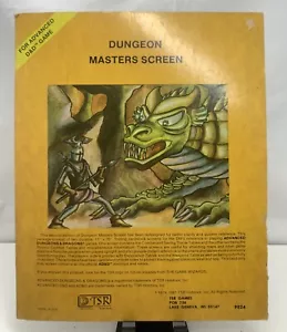 AD&D Dungeons Masters Schermo 1981 TSR 9024 Tri-Fold - Foto 1 di 5