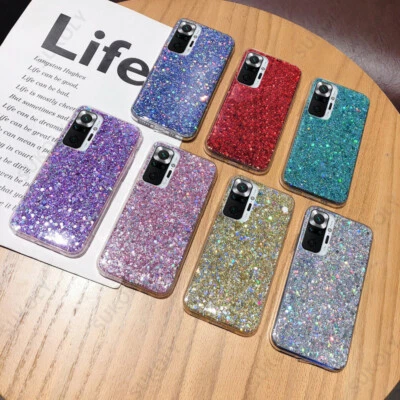 Funda Brillante Brillo Para Xiaomi Redmi Note 11 10 Pro Max 9 Pro Mi 11 Cubierta Suave Foto 1 de 4