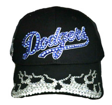 LOS ANGELES DODGERS BASEBALL HAT/CAP ADJUSTABLE  AUSTRALIAN CRYSTAL BLING GALORE