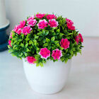UK Artificial Potted Flowers Fake False Plants Outdoor Garden Home In Pot Decor