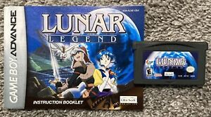 Lunar Legend with Manual Nintendo Game Boy Advance Authentic Saves
