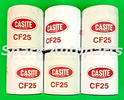 Estuche de 6 filtros de aceite de motor CASITE CF25 para CHECKER, CHEVROLET C20, C30, PH30 Foto 1 de 4