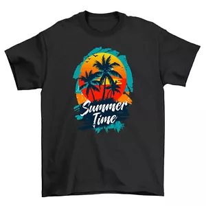 Verano_65 - Camiseta Sentir Palmeras, 100% Algodón, Divertida Camisa de Playa, Unisex Desi - Imagen 1 de 46