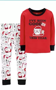 Carters Baby Boys Set Natalizio 2 Pezzi NUOVO Taglia 18M Rosso/Bianco - Foto 1 di 4