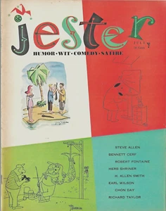 JESTER MAGAZINE July 1957 Premiere Issue Humor Wit Comedy Satire NF Vol. 1 No. - Picture 1 of 2