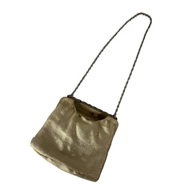 Coin Purse Evening Bag Gold Vintage New Years Bridal Elegant Purse Adjustable - Image 1 of 4