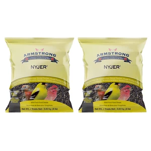 Armstrong Wild Bird Food Nyjer Bird Seed for Finches, 8lbs (Pack of 2) - Picture 1 of 6