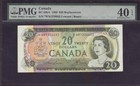 1969 Canada 20 $ billet de remplacement *WN1226632 BC-50bA PMG EF40 EPQ