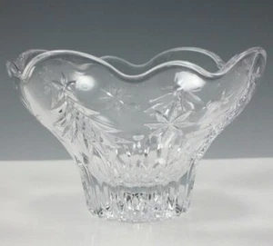 Mikasa Christmas Night Clear Glass Candy Dish or Candle Holder Trees Stars - Picture 1 of 5