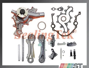 Kit de cadena de distribución de motor Fit 97-11 Ford 4.0L SOHC V6 con bomba de agua sello principal trasero - Imagen 1 de 1