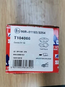 Toyota Corolla 1997-2002 front Brake Pad Set New Premium quality - Picture 1 of 2