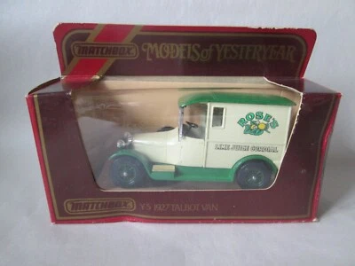 Matchbox 1927 Talbot Van Y-5 Rose's Lime Juice Cordial Models of Yesteryear 1:47 - Image 1 of 4