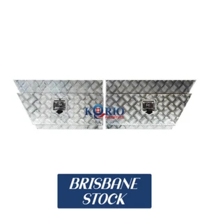 Pair of Aluminium Toolbox Under Tray Underbody Ute Truck Tool Box 750 x 230x 400 - Picture 1 of 5