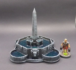 Fuente de Piedra Medieval 28mm Pintado Wargaming Paisaje Terreno - Imagen 1 de 9