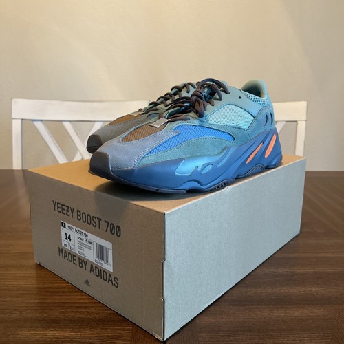 Taglia 14 Adidas Yeezy Boost 700 Sbiadite Azzurro