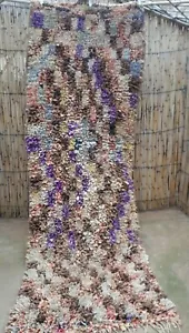 Moroccan boucherouite rug 250 x 87 cm - Picture 1 of 5