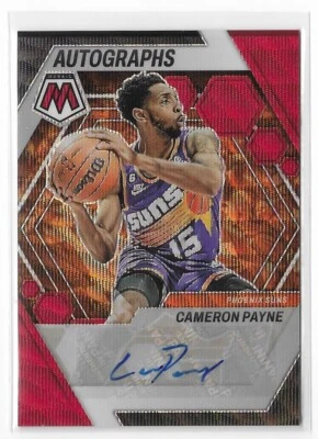 Cameron Payne 2022-23 Panini Mosaic Autograph Red Wave #AM-PAY Phoenix Suns NBA - Image 1 of 2