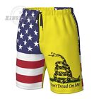 USA Don't Tread Me of Flag Men's Beach Shorts Swim Trunks Quick-Dry Board Shorts