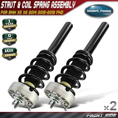 2x Front Side Complete Strut & Coil Spring Assembly for BMW X5 X6 2015 2016-2019 - Image 1 of 4
