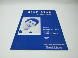 1955 Blue Star The Medic Theme Sheet Music Felicia Sanders Victor Young Publi... - Picture 1 of 5