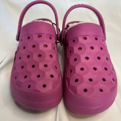 Joybees Kids Shoes Sz 13 Pink Varsity Lined Clog Washable - Image 1 of 4